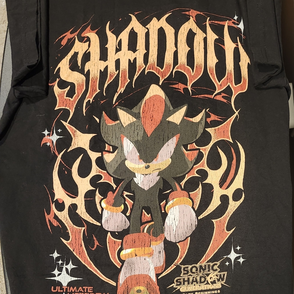 Hot Topic Sonic The Hedgehog Black Tee